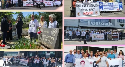 Görevi başında katledilen hekimler için… Sağlıkta şiddet sona ersin!