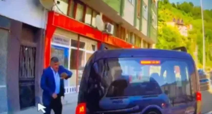 Rize'de can alan yol verme kavgasının görüntüleri ortaya çıktı