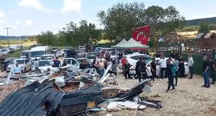 Edirne'de ’tiny house’ yapılarının yıkımında ortalık karıştı