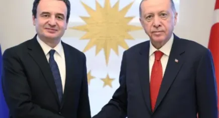 Cumhurbaşkanı Erdoğan Kosova Başbakanı Kurti ile bir arada