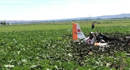 Kayseri'de uçak düştü: 2 pilot şehit