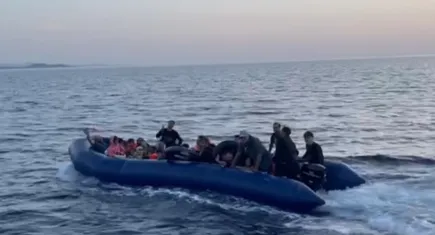 Ayvacık açıklarında  göçmen operasyonu