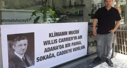 Adana'lı berber klimayı keşfeden Carrier’in adının ölümsüzleşmesini istedi