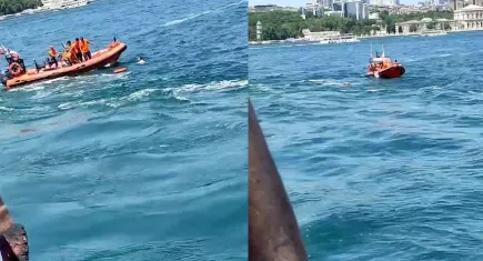 İstanbul'da bir yolcu vapurdan denize düştü