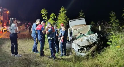 Kontrolden çıkan otomobil hurdaya döndü:1 ölü
