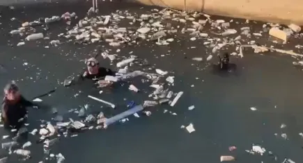 Suda kaybolan çobanı arama çalışmaları sürüyor