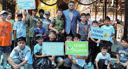 Aliağa’da deniz dibi temizliği yapıldı