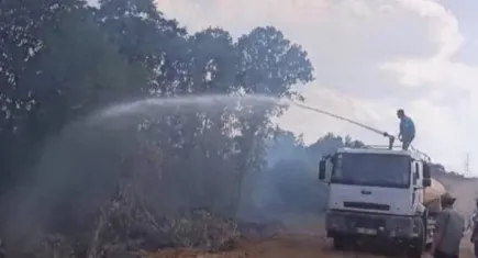 Türkiye Bulgaristan sınırında yangın
