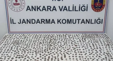 Ankara'da bin 100 adet sikke ele geçirildi