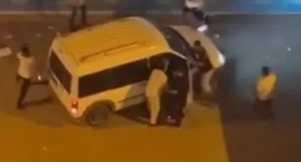 Bursa'da tekme tokat ve sopalar havada uçuştu