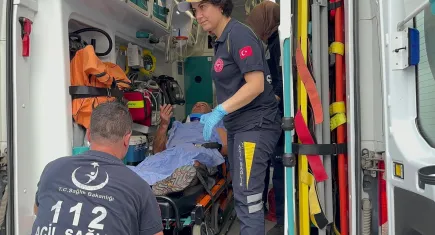 İki pilot ve orman muhafaza memuru, hastanede tedavi altına alındı