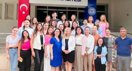 Orhun Değişim Programı kapsamında EÜ’ye konuk olan öğrencilere veda toplantısı
