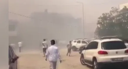 Ayvalık’ta otluk alandaki yangında dumanlar yerleşim yerlerini olumsuz etkiliyor