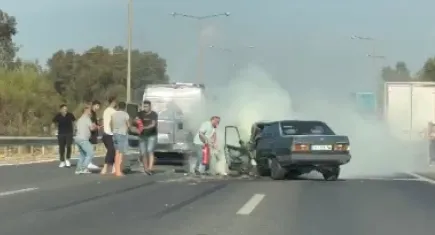 Aydın-İzmir Otoyolu'nda korkunç kaza: 1 ölü, 2 yaralı