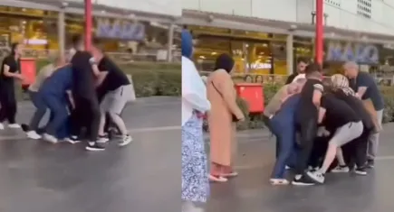 İstanbul'da yumruklar havada uçuştu