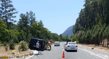 Muğla Marmaris’te kaza: Az kalsın canlarından oluyorlardı