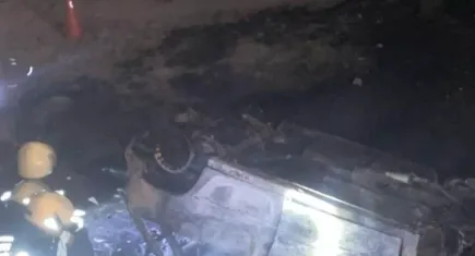 Konya’da kaza! Şarampole uçan otomobil yandı: 4 ölü, 2 yaralı