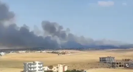 Şırnak'ta anız yangını çıktı!