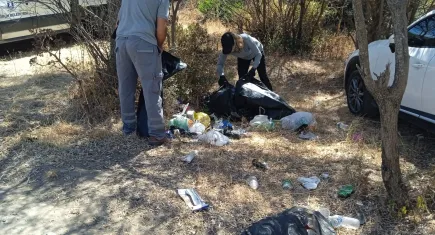 Tatilcilerden geriye çöpleri kaldı