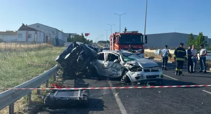 Tekirdağ'da feci kazada 6 kişi ölümden döndü