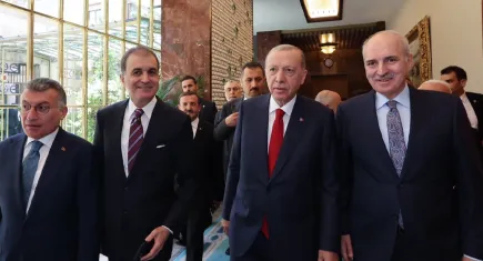 Cumhurbaşkanı Erdoğan'dan TBMM Başkanı Kurtulmuş’a ziyaret