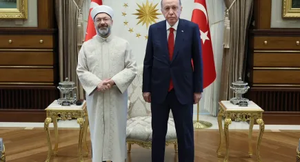 Cumhurbaşkanı Erdoğan Diyanet İşleri Başkanı Ali Erbaş’ı kabul etti