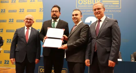 Su verimliliği yönetim sistemi belgesini ilk alan OSB olarak tarihe geçti