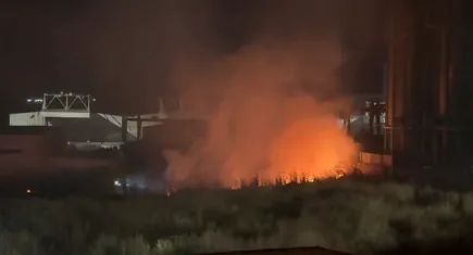 Tekirdağ'da trafo patladı: Otluk alanda yangın