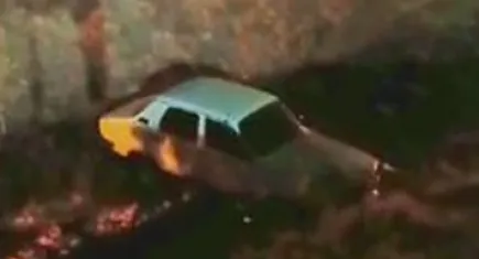 Karaman'da şaşırtıcı olay: Otomobil kendi kendine 200 metre geri gidip dere yatağına uçtu