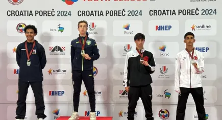 Aliağalı sporcu Demhat Göktaş karatede dünya üçüncüsü oldu