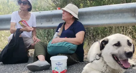 İzmir haber: Bornova'da orman yangını! Köpeğiyle birlikte alevlerden kaçtı, o anları gözyaşları içinde anlattı