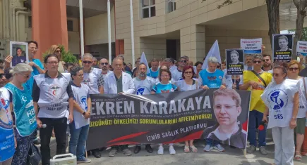 İzmir'de sağlıkçılar şiddete karşı ayaklandı!