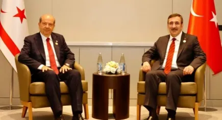 Cumhurbaşkanı Yılmaz, KKTC Cumhurbaşkanı Tatar ile görüştü