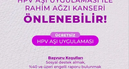 Muğla Büyükşehir'den ücretsiz HPV aşı uygulaması