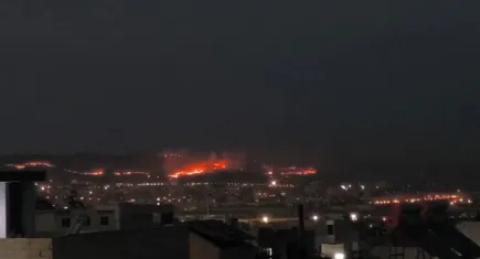 Urfa Göbeklitepe'de korkutan yangın  