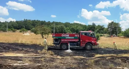 Üzüm bağlarında yangın!