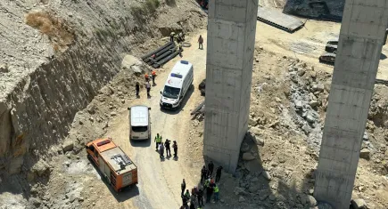 Aydın'da kahreden iş kazası: Metrelerce yükseklikte düştü!