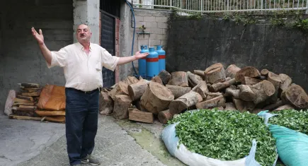 Rize’de odun bağışı bilmecesi: Kaldır dediği odunlar kalınca