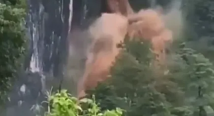 Rize'de Vandri Şelalesi taştı!