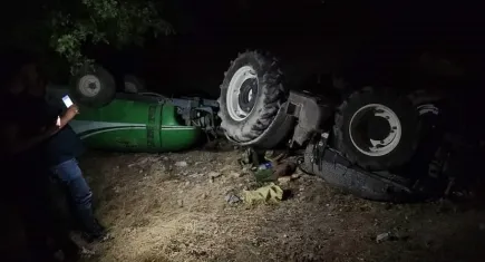 Manisa'da feci kaza: Traktörün altında kaldı!