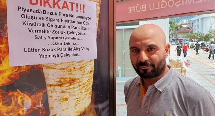 Rize'de bozuk para bulamayan esnaftan ilginç uyarı