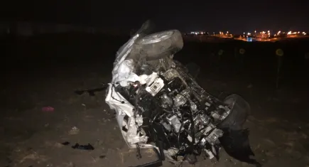 Tekirdağ'da feci kaza: Domuza çarpan otomobil tarlaya uçtu