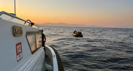 Muğla'da düzensiz göçmen kovalamacası