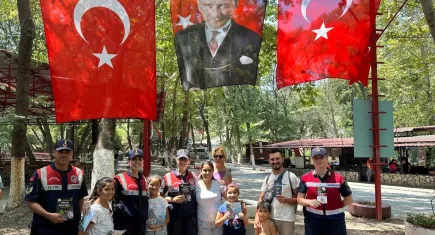 Aydın’da Jandarma orman yangınları konusunda vatandaşları bilgilendirdi