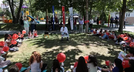 Kayseri'nin parkları, çocukların kitap okuma mekanları