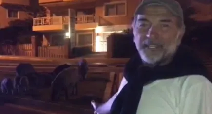 Kurtlar Vadisi'nin Ümit Acar'ı domuz sürüsünü fotoğrafladı