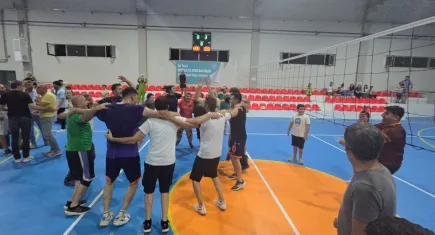 Elazığ’da kurulan spor tesisinde ilk heyecan