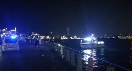 İstanbul'da denize düşen kadın için arama çalışmaları başladı
