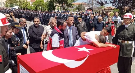 Şehit Piyade Astsubay Çavuş Habip Murat Alp'e son veda