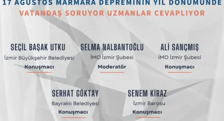 Marmara Depremi’nin yıl dönümünde Bayraklı’da deprem forumu
